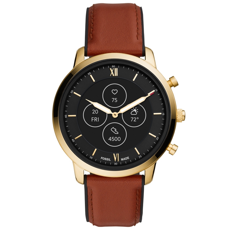 Fossil FTW7025 Smartwatch Leder braun