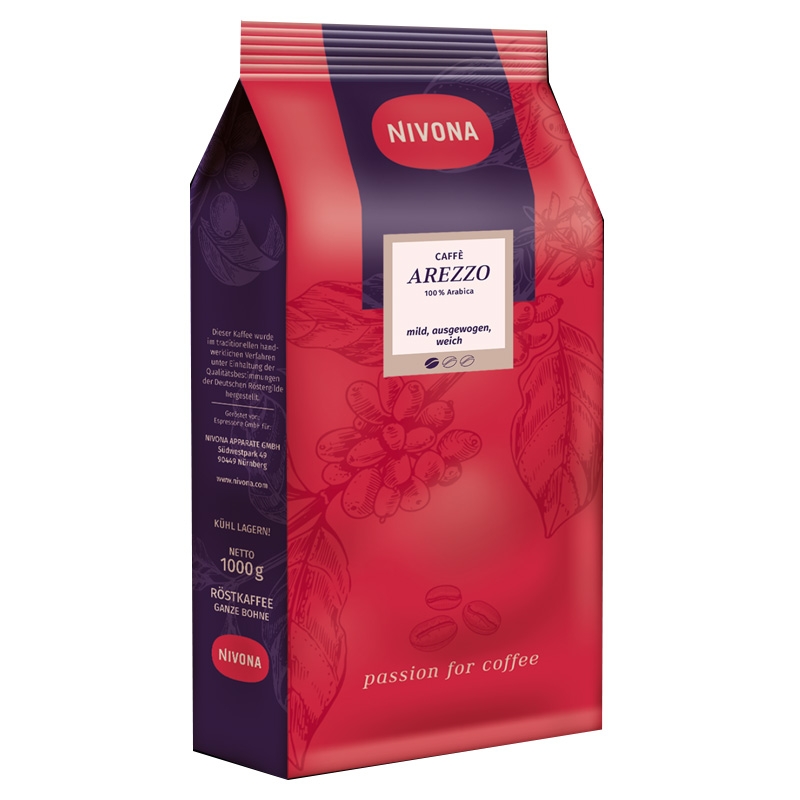 Nivona Cafe Arezzo 1 kg. Pck - Hochland Arabica
