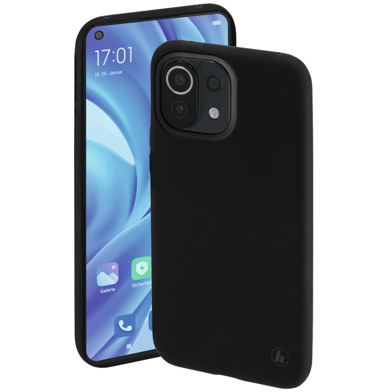 Hama Cover "Finest Feel" für Xiaomi Mi 11 Lite (5G), Schwarz
