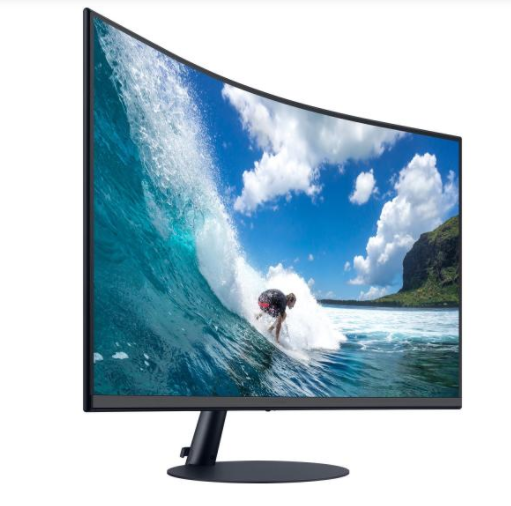 Samsung C24T550FDRXEN 61 cm (24 Zoll) Curved-LED-Monitor