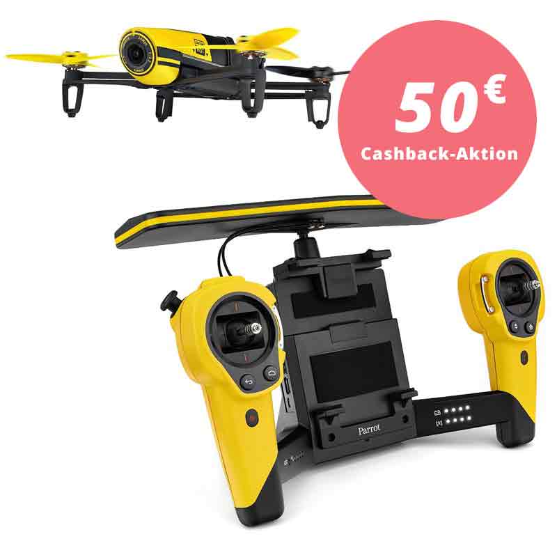 Parrot Bebop Drone + Skycontroller Gelb Ausstellungsgerät