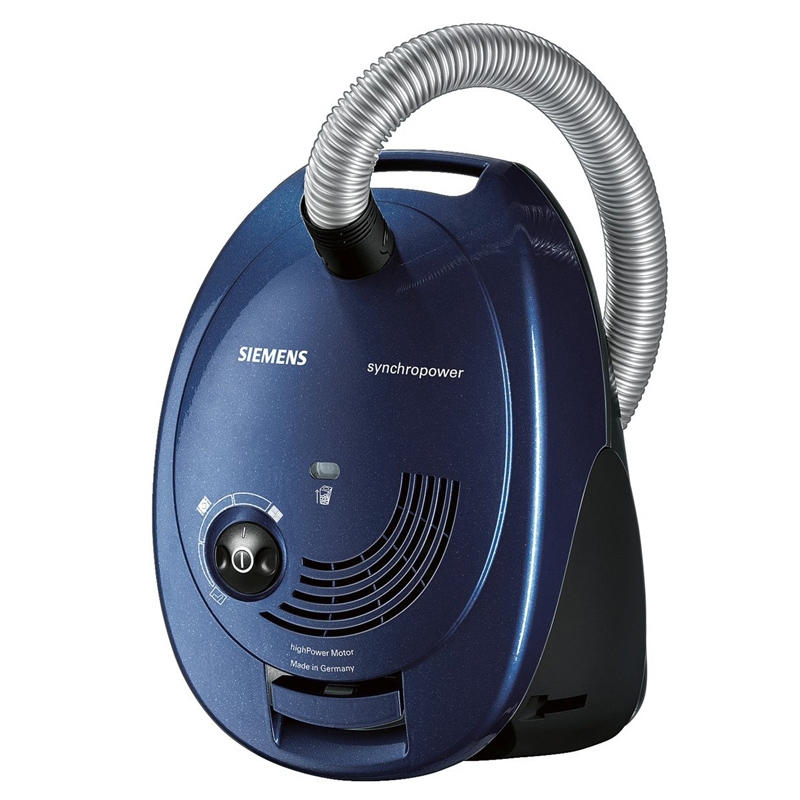 Siemens VS06A111 Bodenstaubsauger synchropower mit Beutel blau