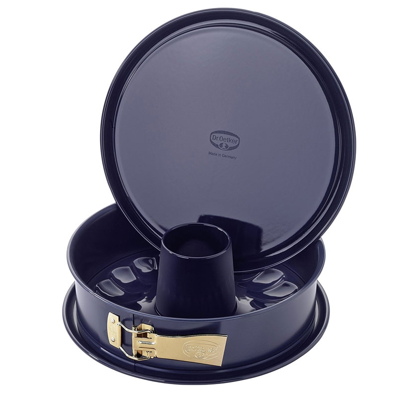 Dr. Oetker Springform 26cm runde Kuchenform mit 2 Böden Antihaftbeschichtung