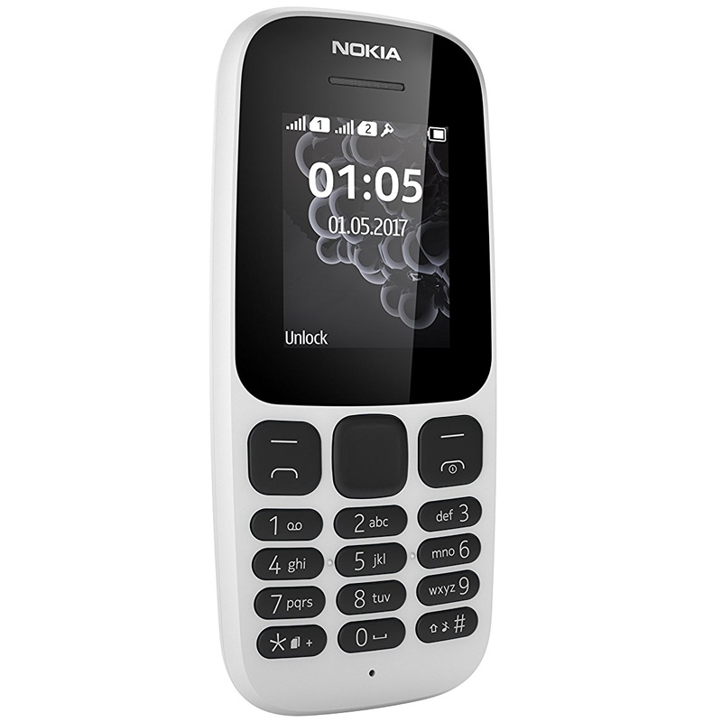 Nokia 105 (2017) Dual-SIM Handy weiß