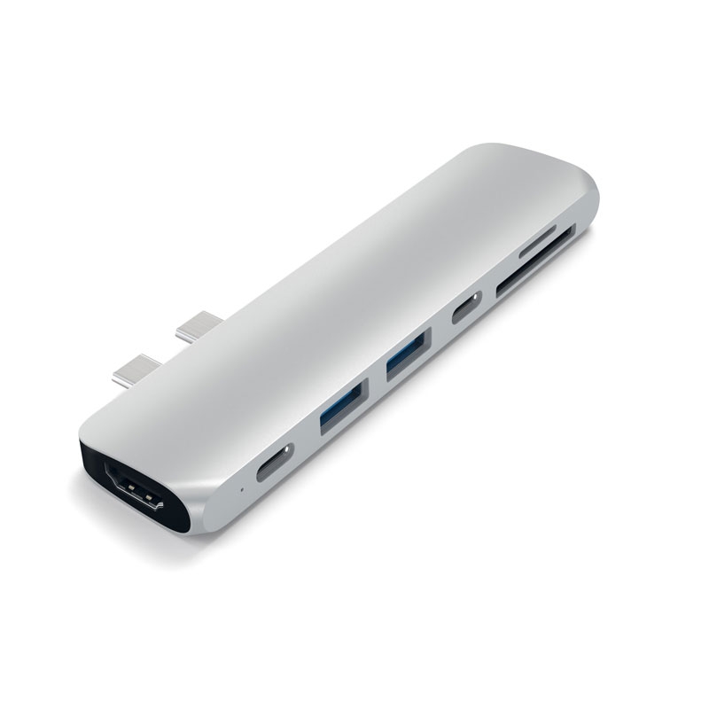 Satechi Type-C Pro Hub mit 4K HDMI Silver