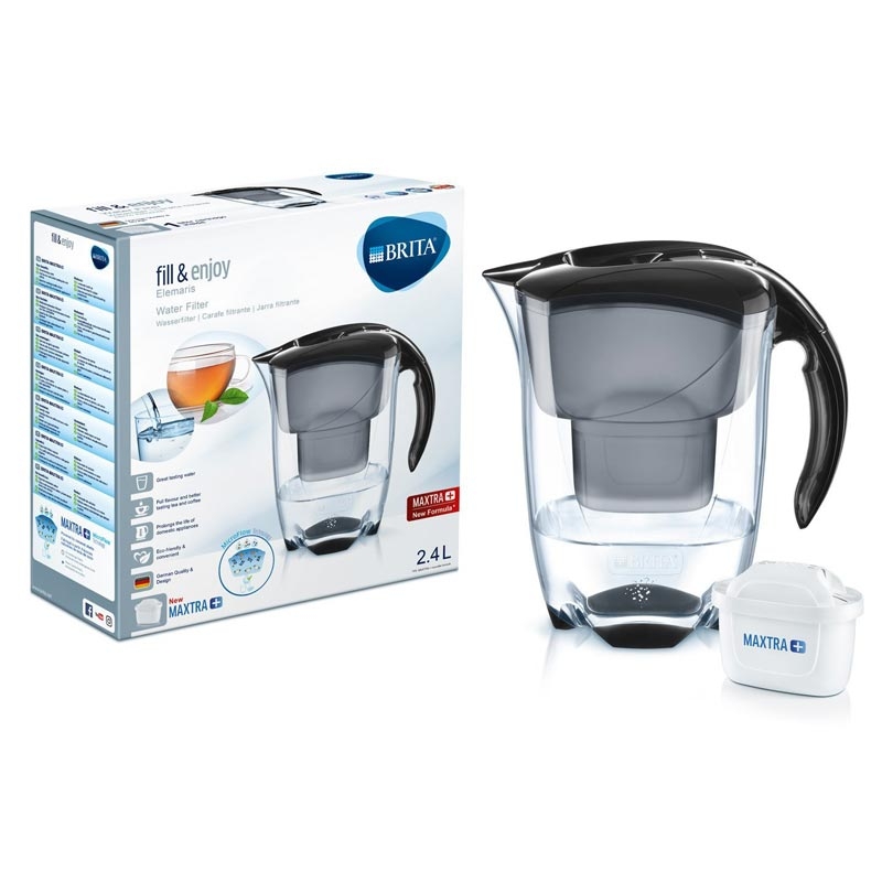 Brita Wasserfilter Elemaris XL schwarz inkl. 1x Maxtra Kartusche