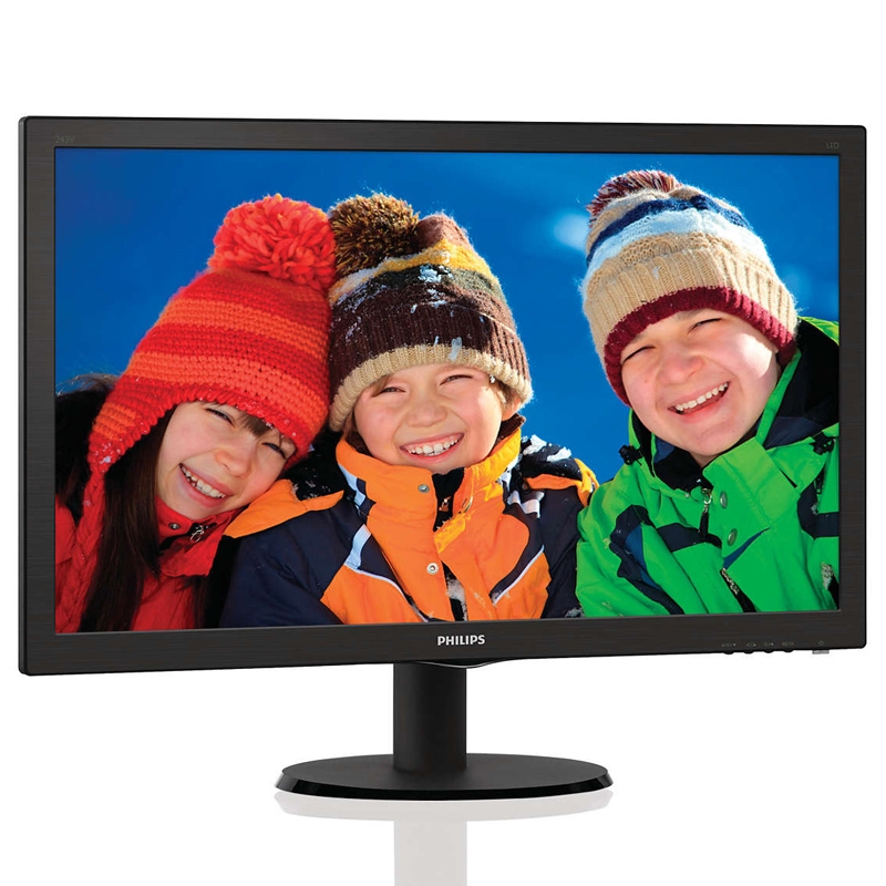 Philips 243V5LHAB 59,9 cm (23,6 Zoll) LED-Monitor schwarz