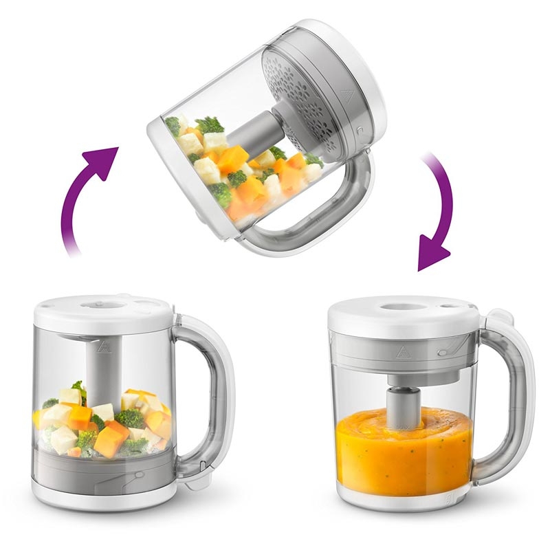 Philips Avent SCF875/02 4-in-1 Babynahrungszubereiter (Dampfgarer und Mixer) B-Ware