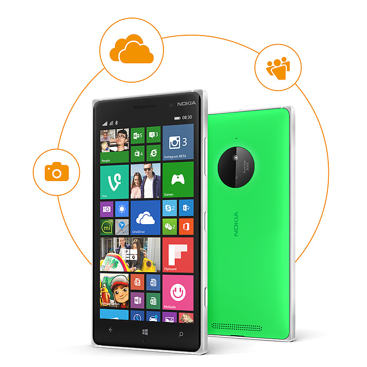Nokia Lumia 830 weiß-schwarz Telekom Handy