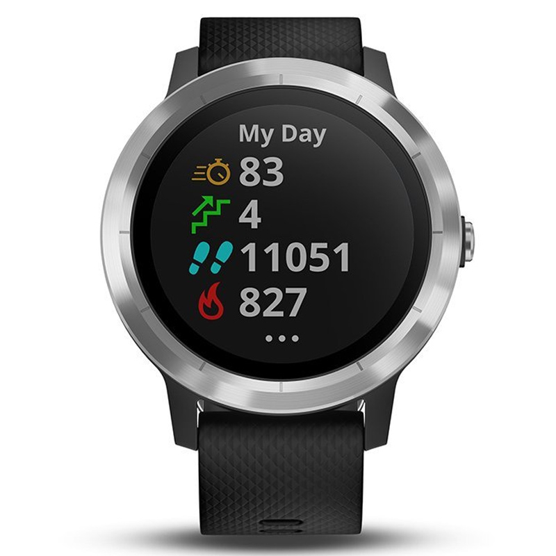 Garmin vívoactive 3 GPS-Fitness-Smartwatch Schwarz/Silber