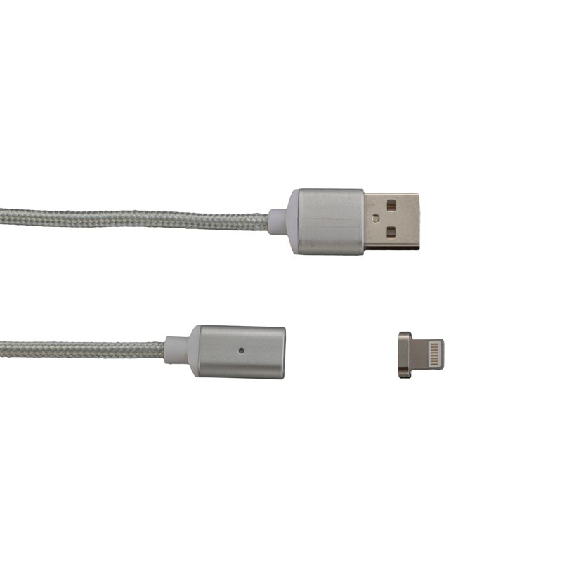 Peter Jäckel Magnetkabel Lightning Silberweiss