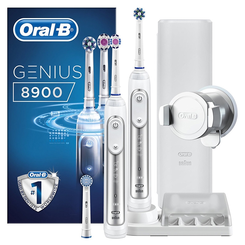 Oral-B Genius 8900 Elektrische Zahnbürste mit 2. Griff