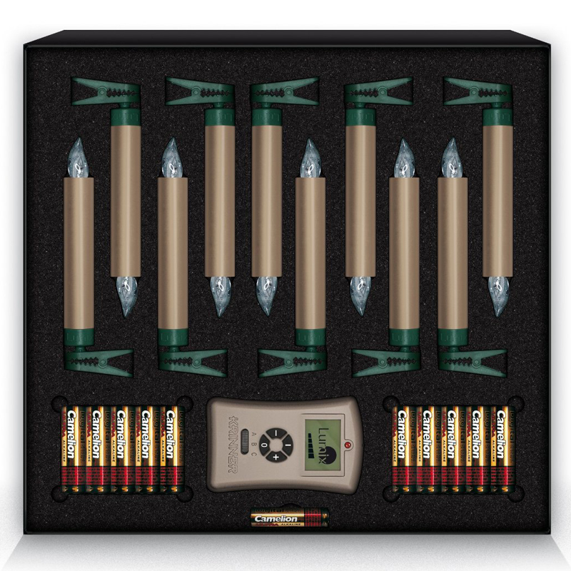 Krinner Lumix Deluxe Basis Set Champagner LED-Christbaumbeleuchtung