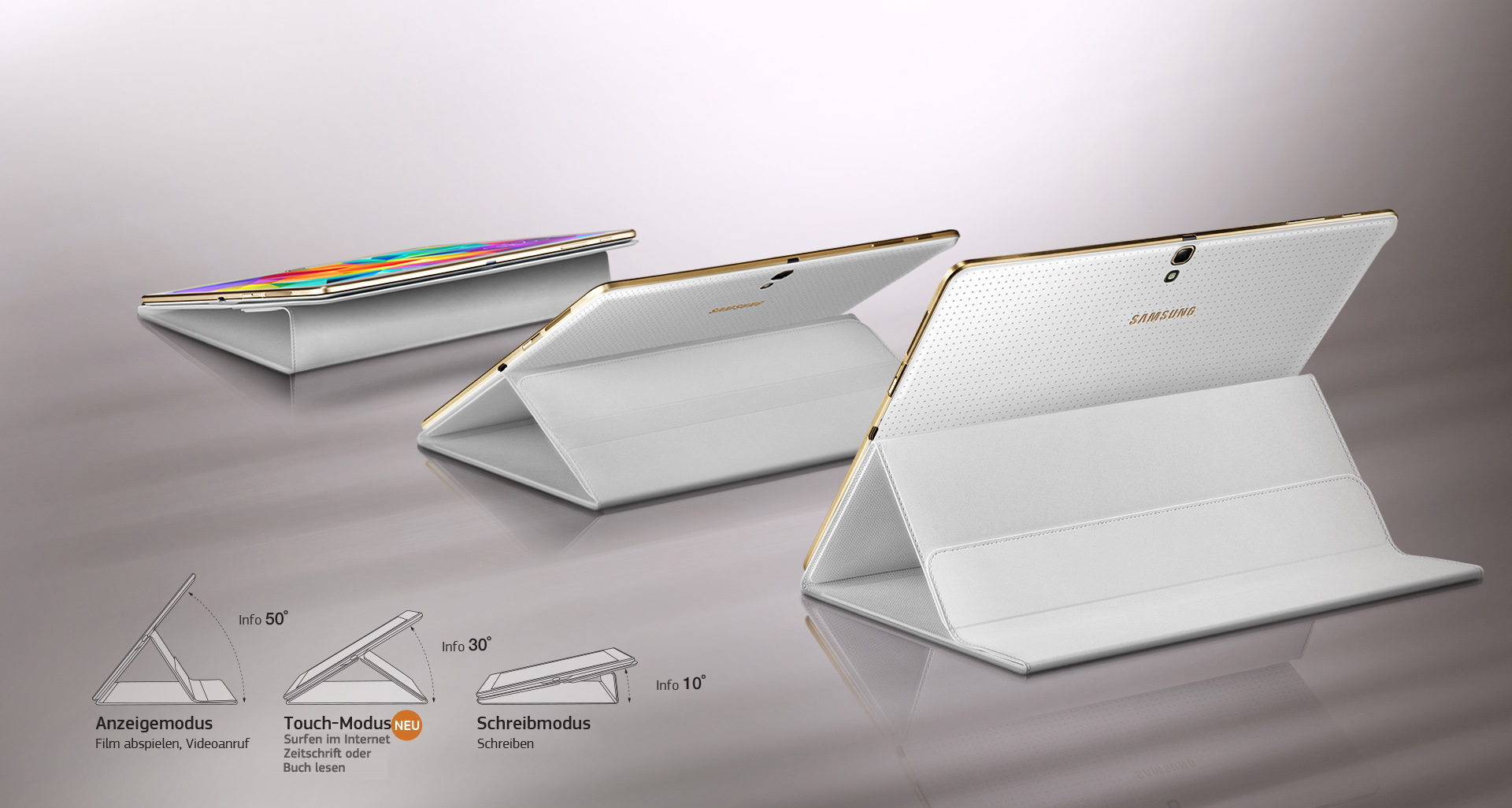 Samsung EF-BT800BW Tasche weiß für Galaxy Tab S 10.5