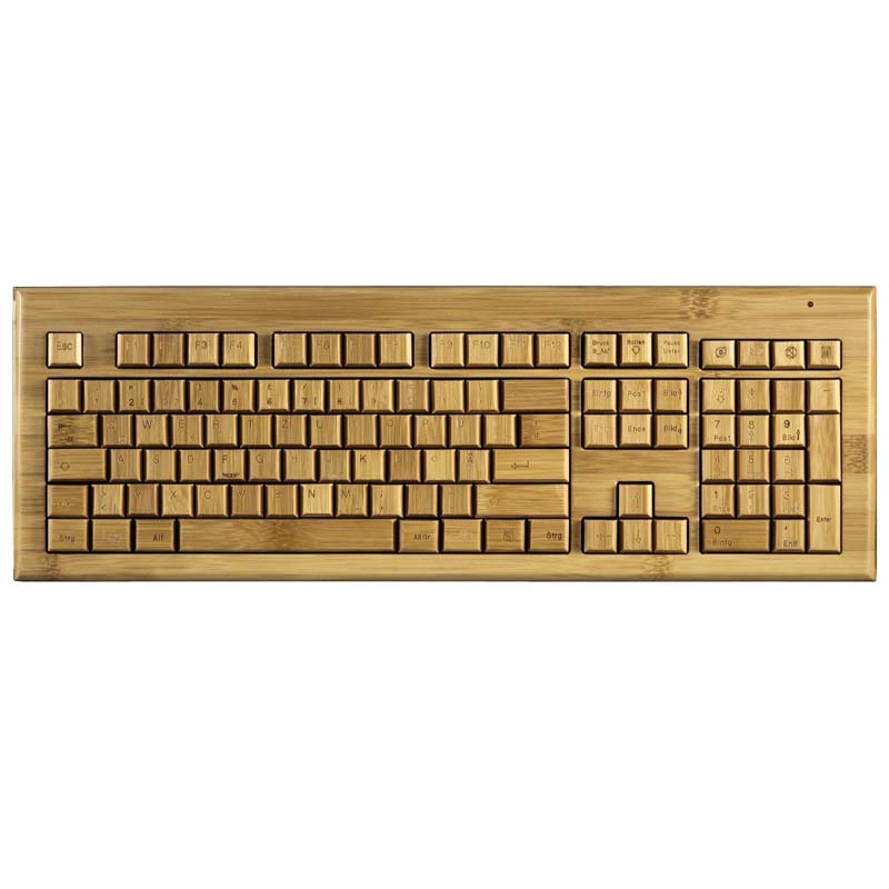 Hama Multimedia Funktastatur Bambus