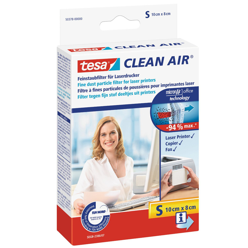 TESA Feinstaubfilter Drucker 100x80 mm