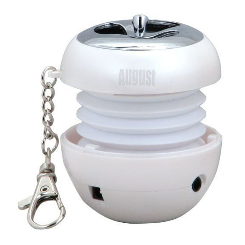 August MS310W Mini Lautsprecher weiß