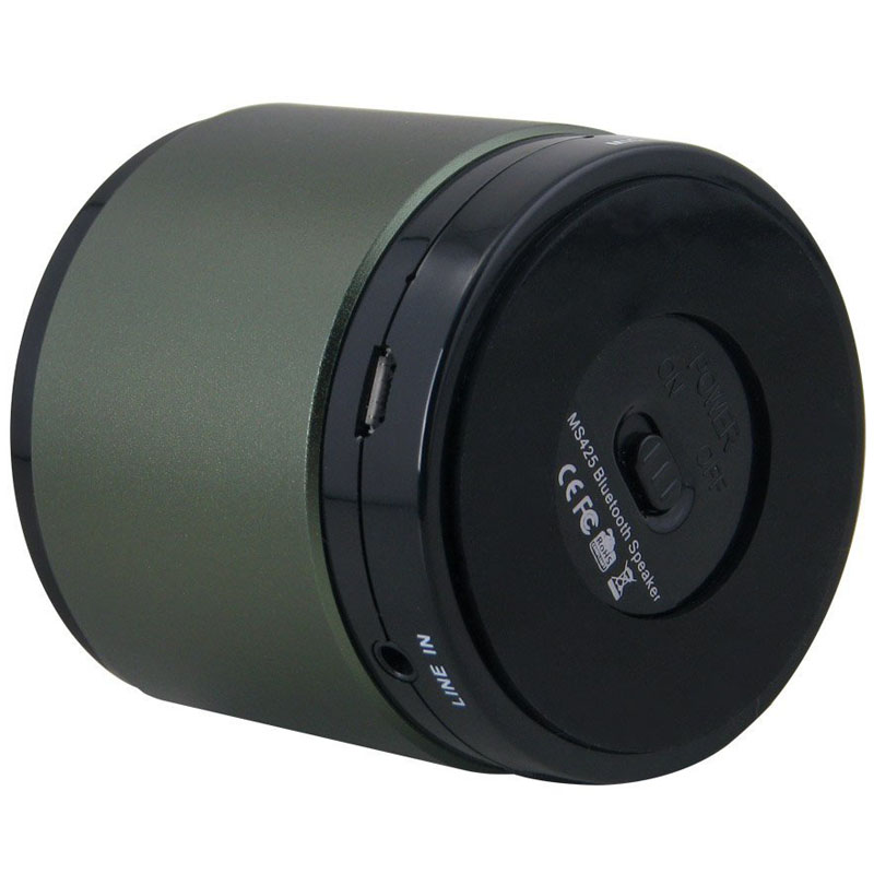 August MS425G tragbarer Bluetooth Lautsprecher mit Mikrofon grün