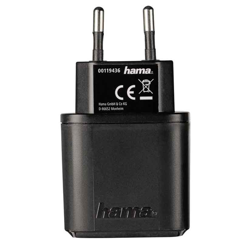 USB-Dual-Ladegerät "Auto-Detect" 5 V/2,1 A, Schwarz