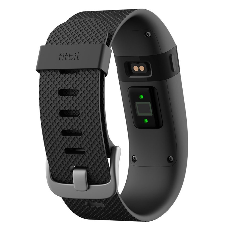 Fitbit Charge HR, Fitness-Armband mit Smartwatchfunktionen und Pulsfreqzuenz Large schwarz
