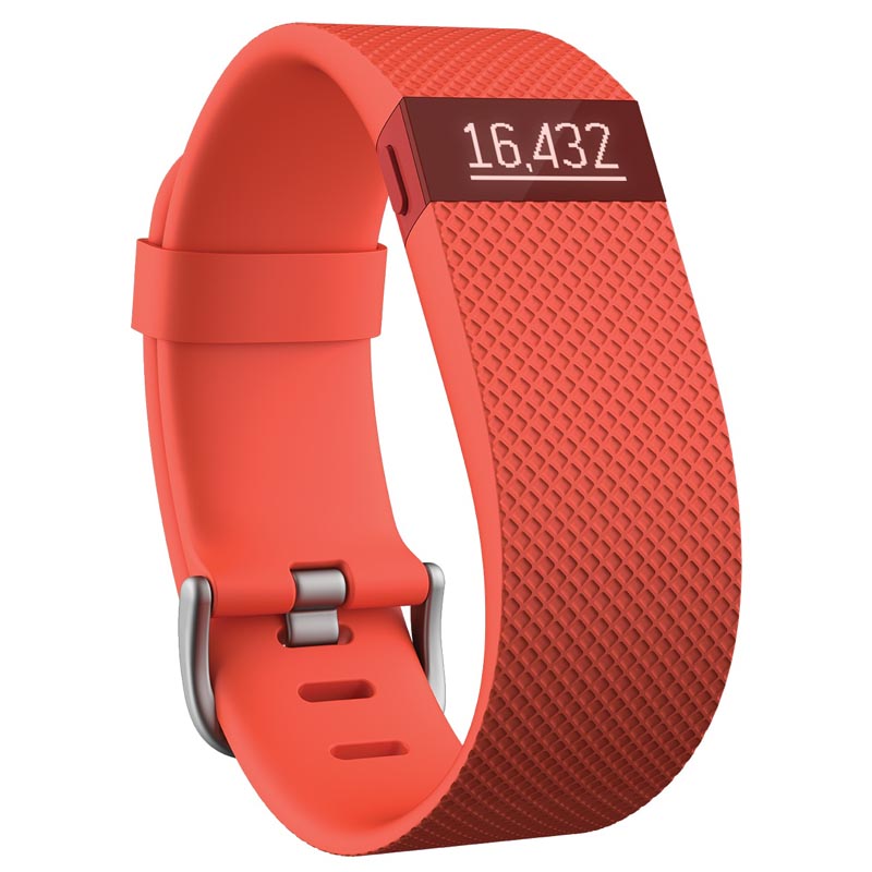 Fitbit Charge HR, Fitness-Armband mit Smartwatchfunktionen und Pulsfreqzuenz Small orange