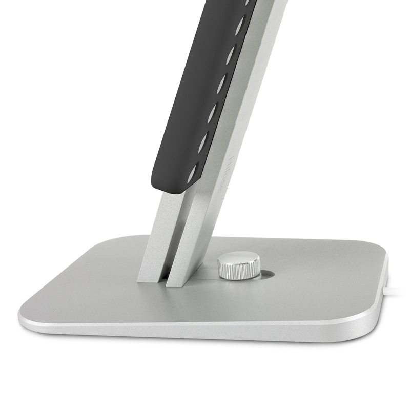 Twelve South HiRise Deluxe Desktop Stand inkl. Lighting-Kabel und Micro-USB-Kabel für iPhone silber