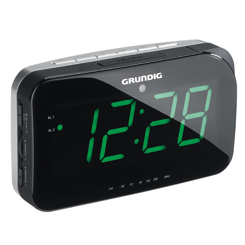 Grundig Sonoclock 490 Uhrenradio silber-schwarz