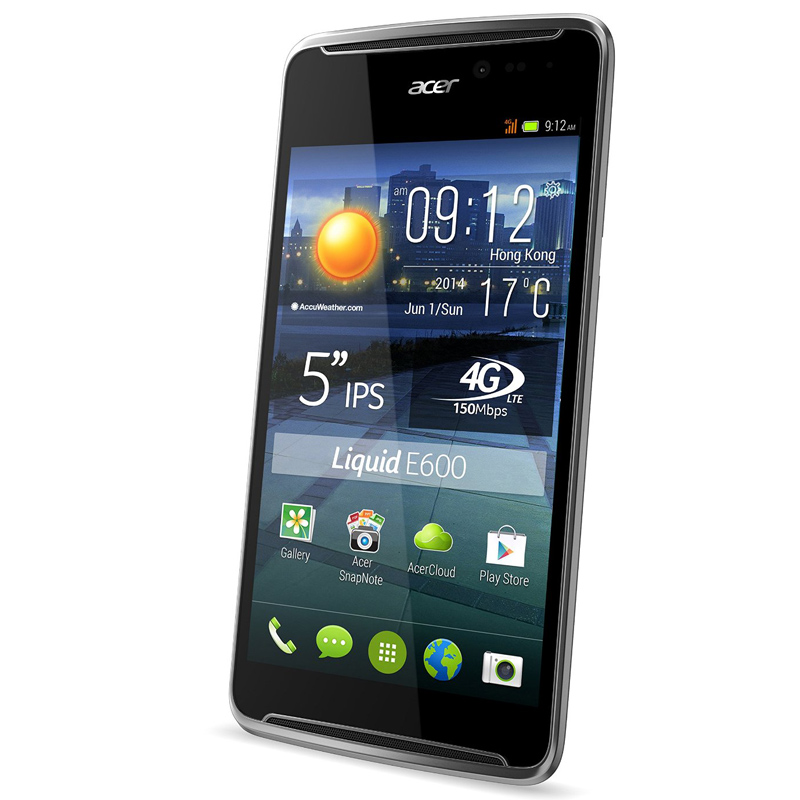 Acer Liquid E600 Plus Handy grau-schwarz