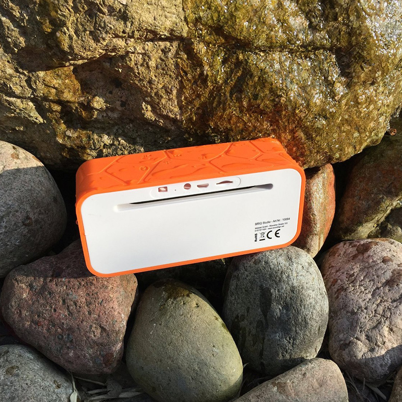 Sound2Go BRIQ Studio Orange-Weiß portabler Lautsprecher