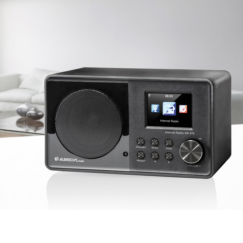 Albrecht DR 470 Internet Radio (Farbdisplay, WLAN, UKW, DLNA)