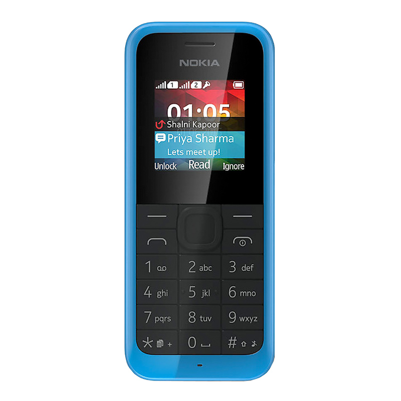 Nokia 105 Dual-SIM Handy cyan