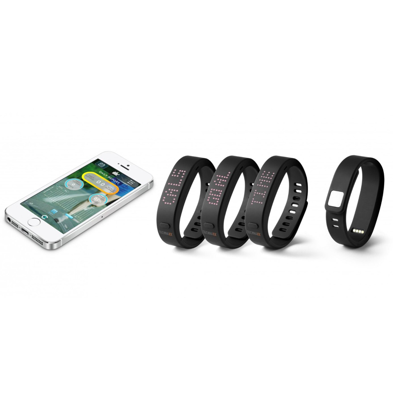 Technaxx TX-42 Fitness Armband Aqua wasserfest schwarz