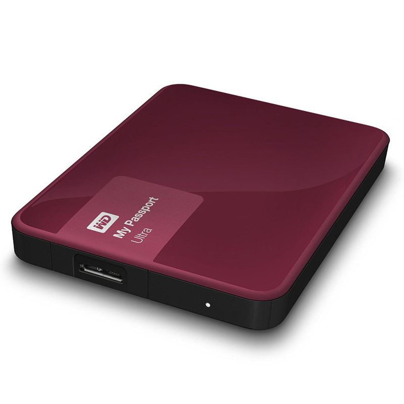 Western Digital My Passport Ultra 1TB USB 3.0 externe Festplatte wildkirsche