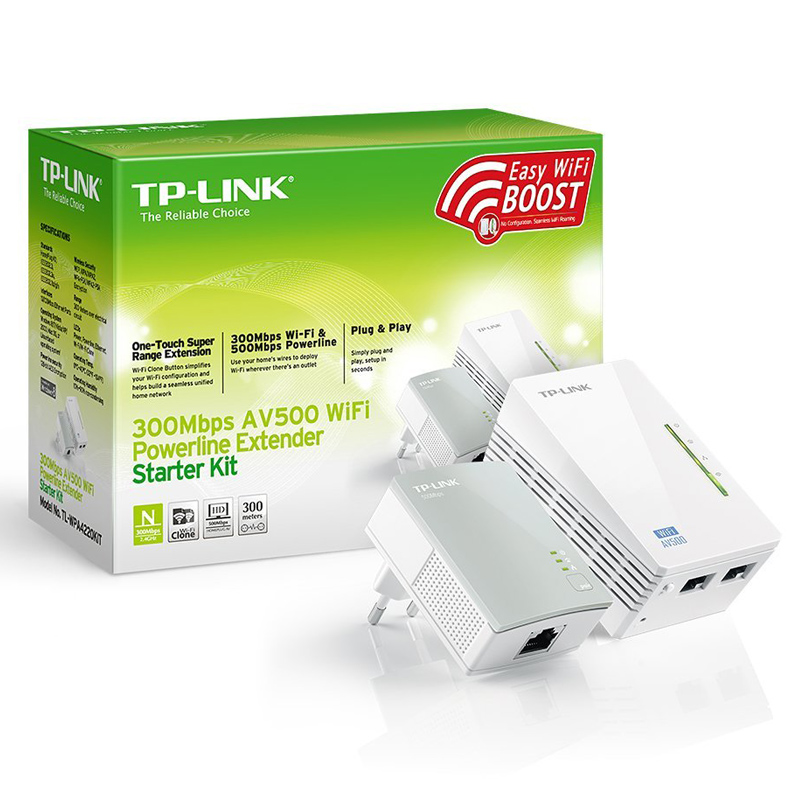 TP-Link TL-WPA4220KIT WLAN Powerline-Netzwerkadapter 2-er Set Ausstellungsgerät