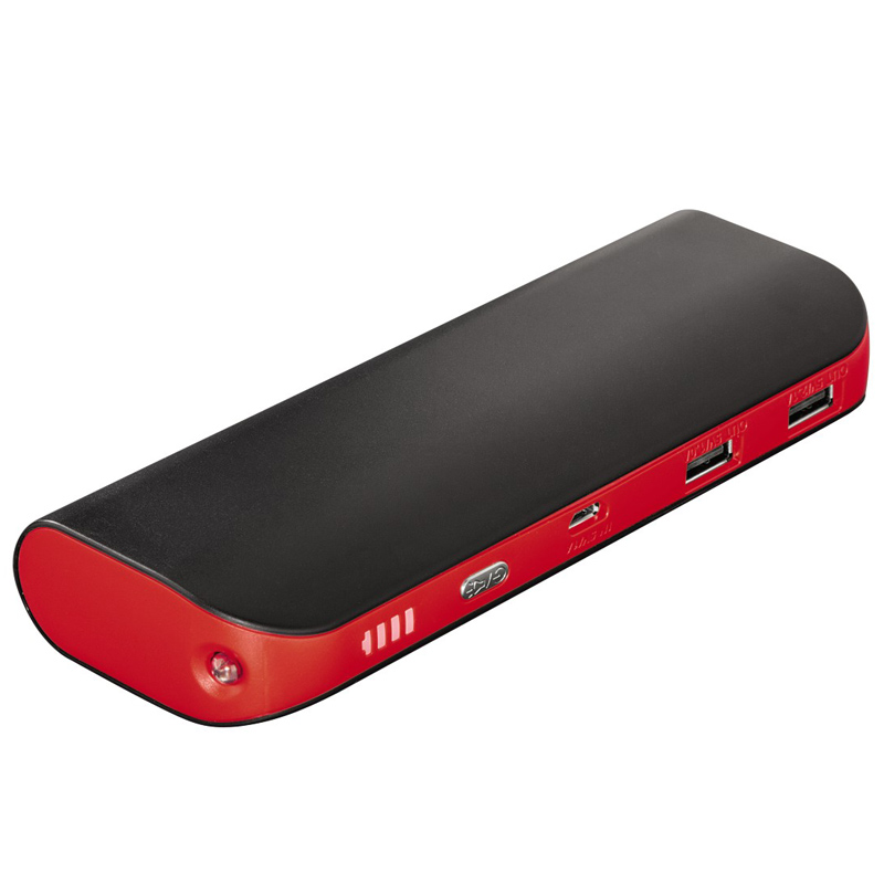 Hama Power Pack Pipe 10400 mAh Schwarz/Rot