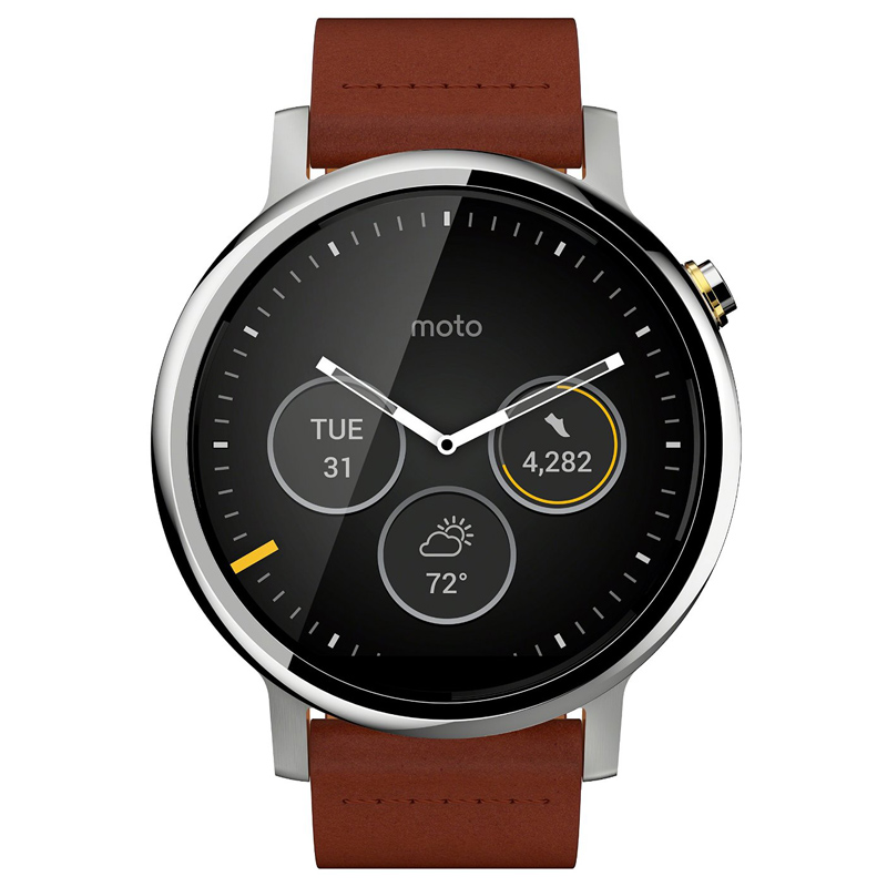 Motorola Moto 360 2. Gen. cognac leather