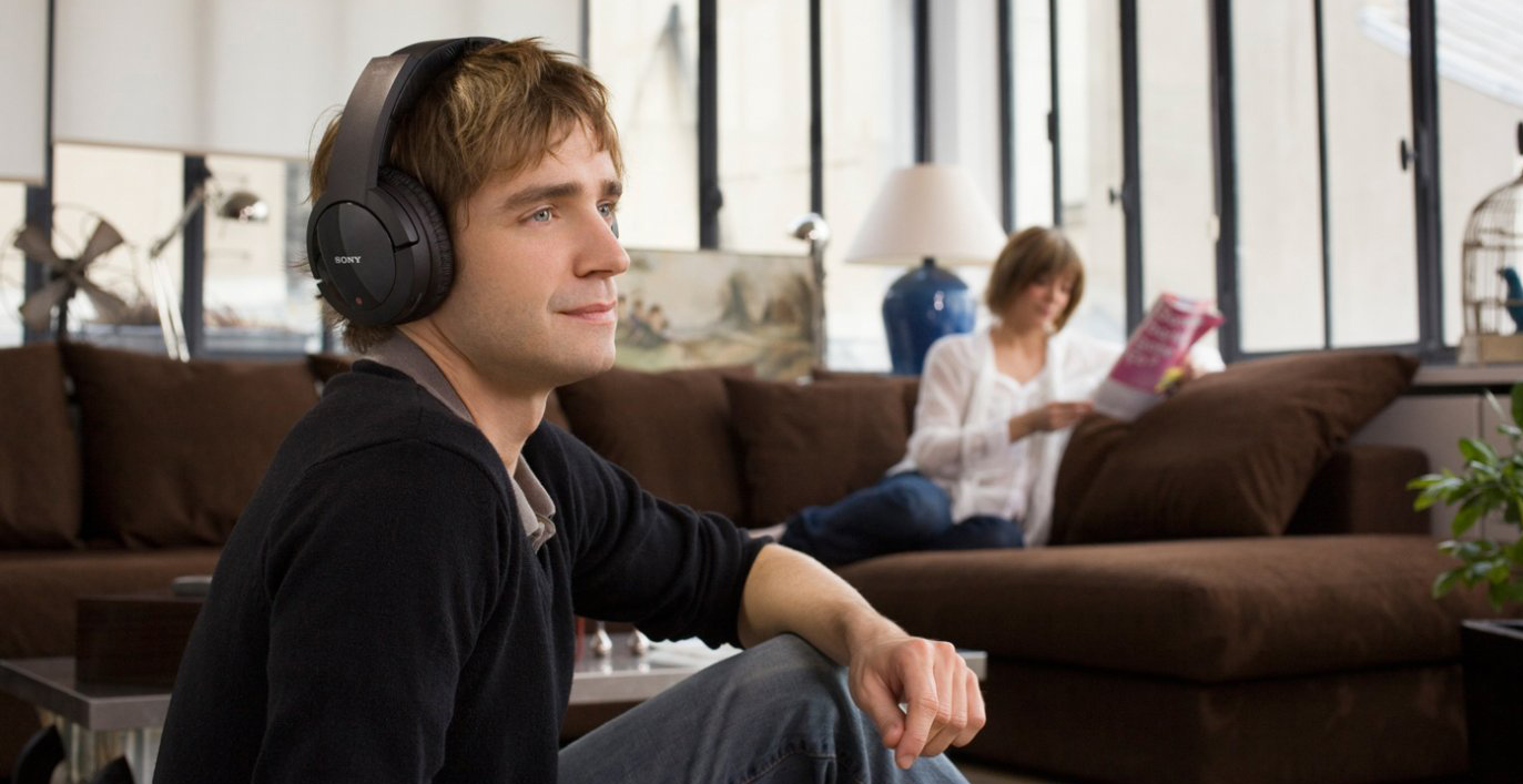 Sony MDR-RF865RK Kabelloser Funkkopfhörer schwarz