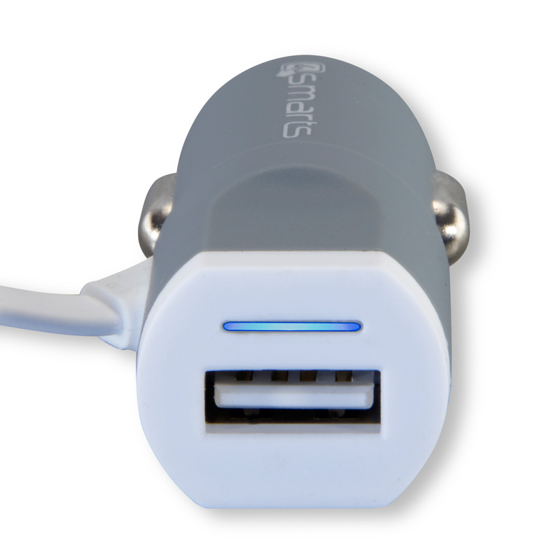 4smarts Micro-USB / USB Type-C 1m KFZ-Ladegerät Ausstellungsgerät