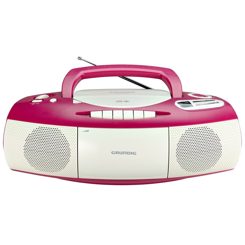 Grundig RRCD 1400 CD-Player pink-weiss