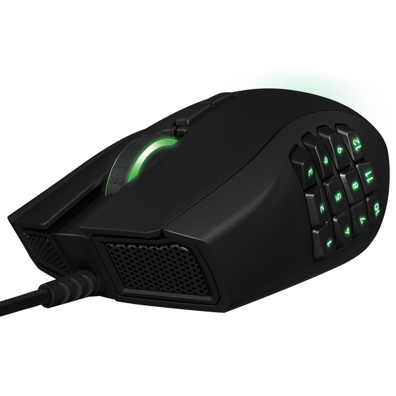 Razer Naga Gaming Maus für Rechtshänder schwarz