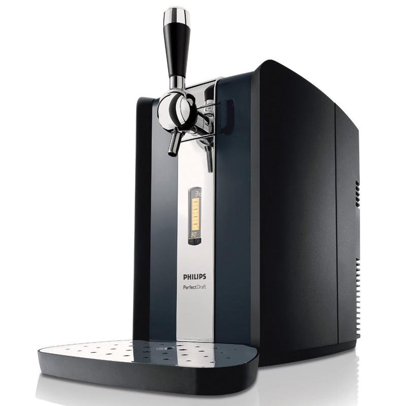 Philips HD3620/25 Perfect Draft Bierzapfanlage (Metallfässer 6 Liter) schwarz
