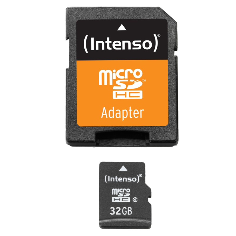Intenso MicroSD Card 32GB + SD-Adapter
