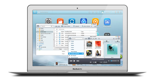QNAP TS-212E NAS-Gehäuse Gigabit 2-Bay
