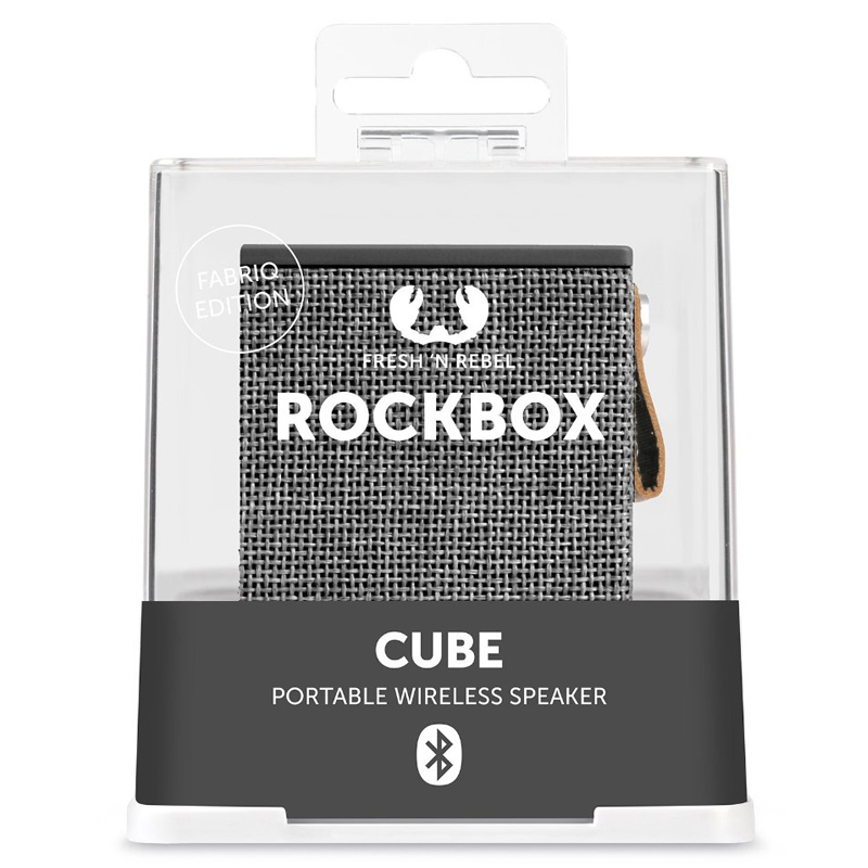 Fresh 'n Rebel Rockbox Cube portable Bluetooth Lautsprecher Concrete