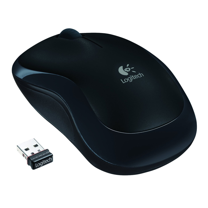 Logitech M175 Cordless Maus USB schwarz