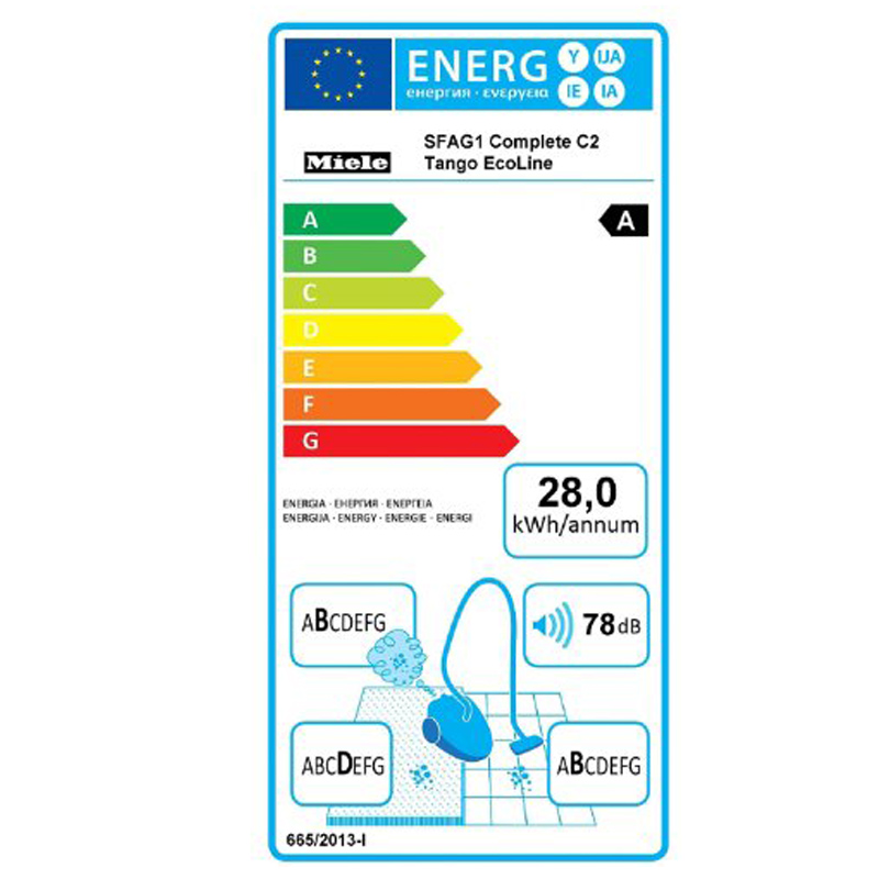 Miele Complete C2 Tango EcoLine EEK A Bodenstaubsauger Ausstellungsgerät