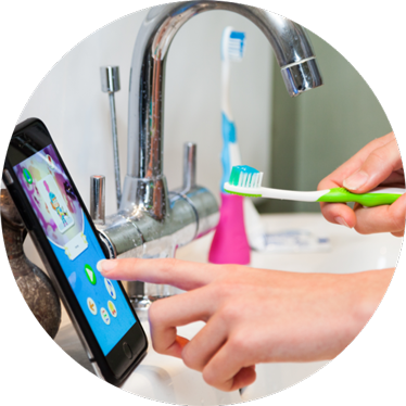 Playbrush Bluetooth Zahnputzaufsatz für Kinderzahnbürsten pink