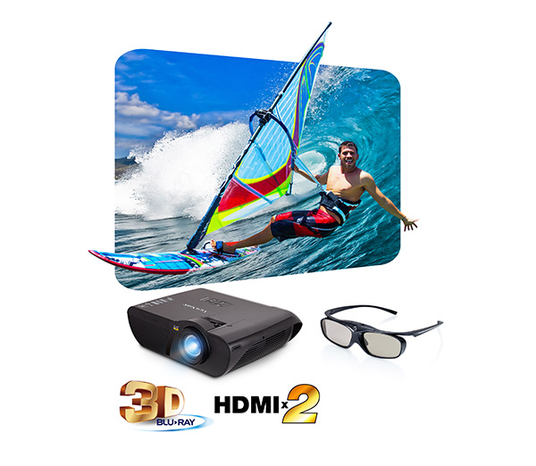 ViewSonic LightStream PJD7835HD DLP-Projektor schwarz Ausstellungsgerät