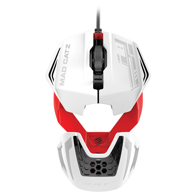 Mad Catz R.A.T.1 Maus weiß/rot