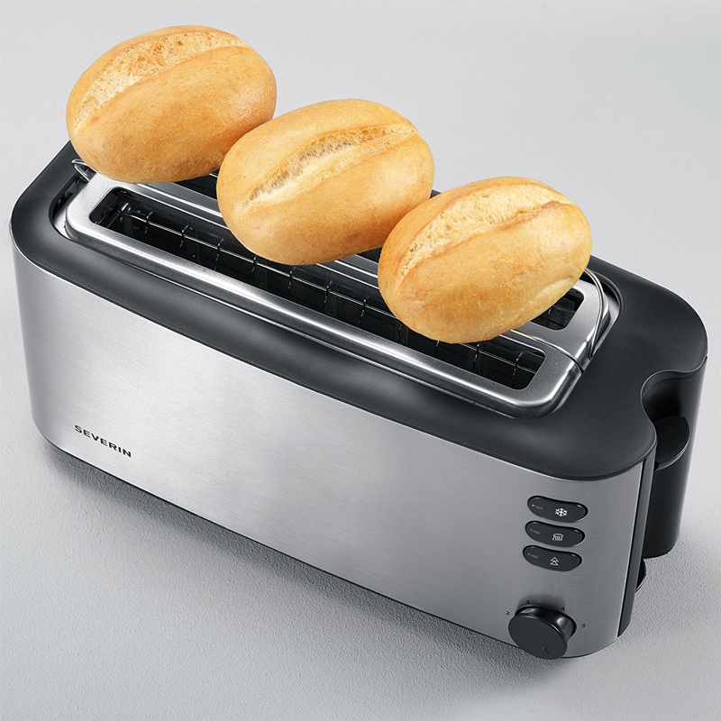 Severin AT 2509 Automatik-Toaster edelstahl